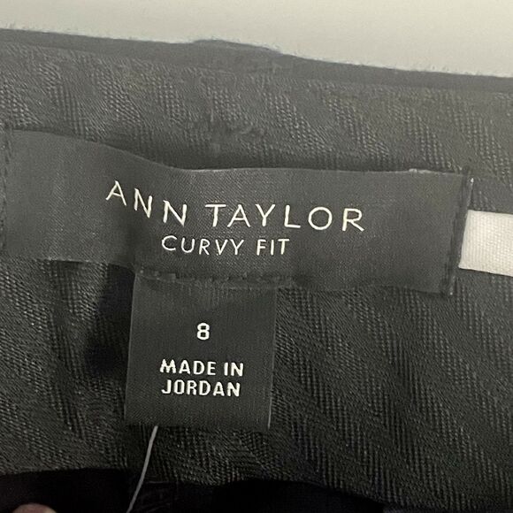 NEW Ann Taylor The Ankle Pant Curvy Fit Sz 8 Navy Blue Mid Rise Slim Stretch $89 - Picture 5 of 14